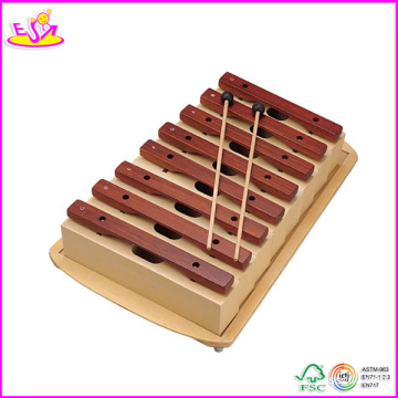 2014 nuevo juguete de madera del xilófono, juguete popular del xilófono de los niños y venta caliente juguete de percusión musical del xilófono W07c026